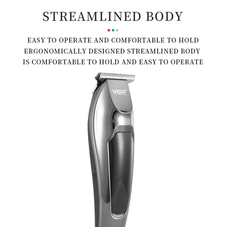 VGR V - 070 10W USB 2 - gears Electric Hair Clipper(Black) - British D'sire