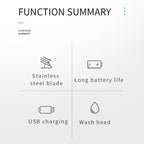 VGR V - 071 5W Carbon Steel Blade USB Electric Hair Clipper(Silver) - British D'sire