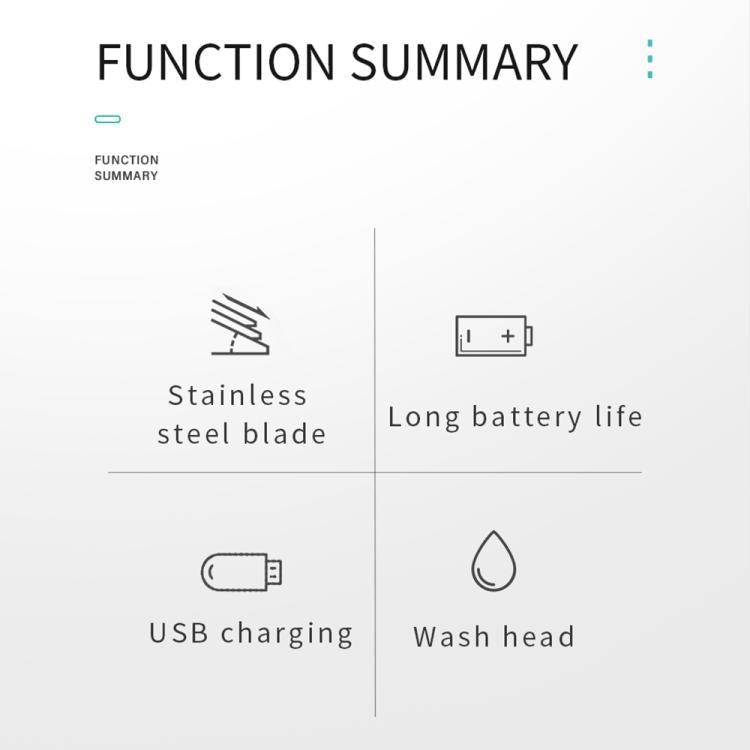 VGR V - 071 5W Carbon Steel Blade USB Electric Hair Clipper(Silver) - British D'sire