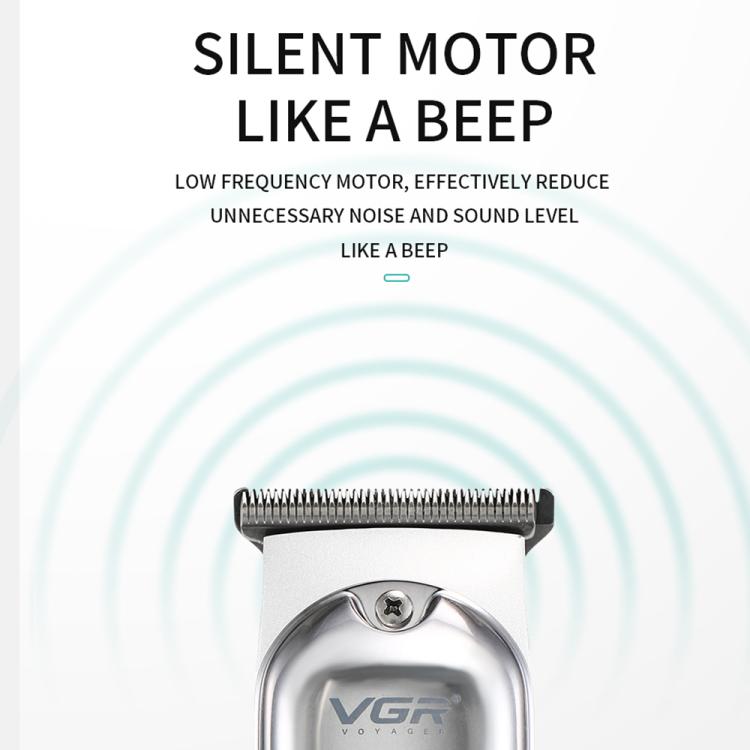 VGR V - 071 5W Carbon Steel Blade USB Electric Hair Clipper(Silver) - British D'sire