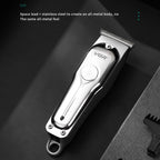 VGR V - 071 5W Carbon Steel Blade USB Electric Hair Clipper(Silver) - British D'sire