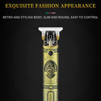 VGR V - 085 Vintage Hairstyles Carving USB Electric Hair Clipper(Gold) - British D'sire