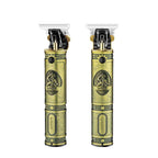 VGR V - 085 Vintage Hairstyles Carving USB Electric Hair Clipper(Gold) - British D'sire