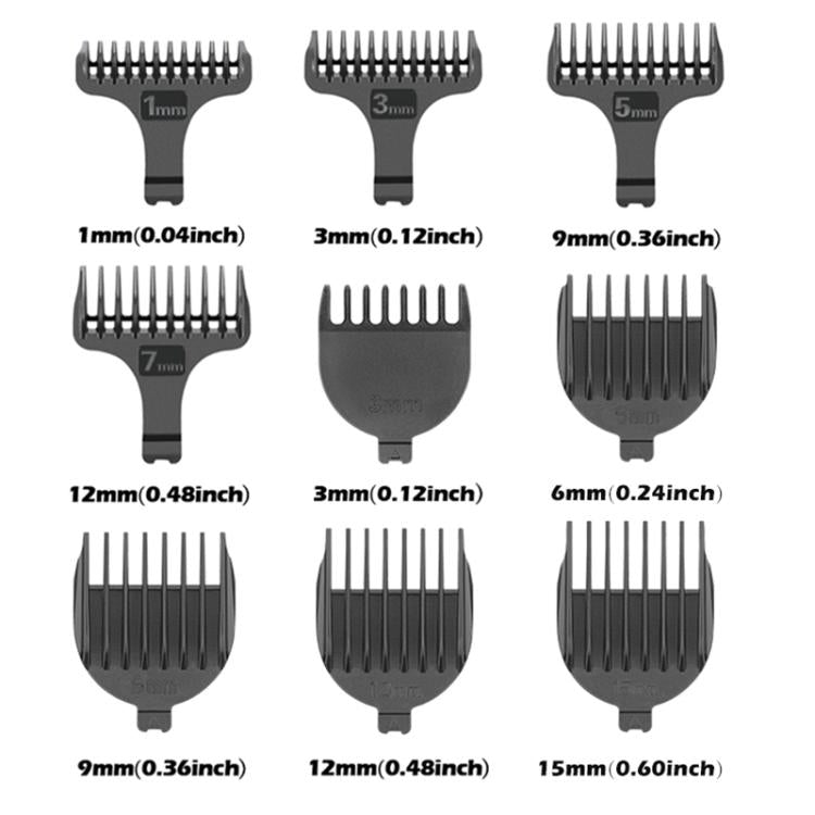 VGR V - 106 6 - in - 1 Digital Display Electric Hair Clipper Kit(Gold) - British D'sire