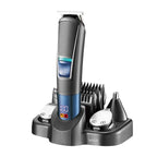 VGR V - 108 10 - in - 1 Digital Display Electric Hair Clipper Men Care Kit(Black) - British D'sire