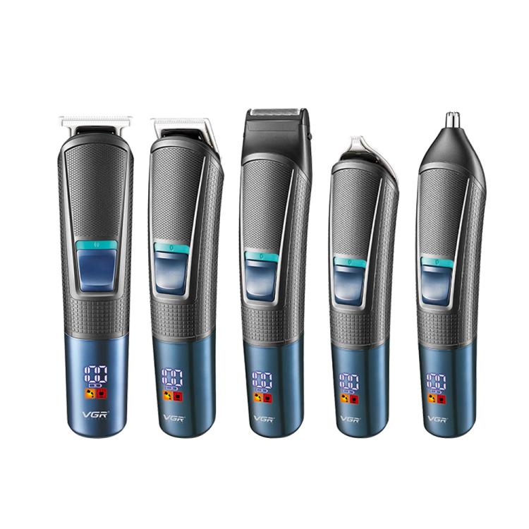 VGR V - 108 10 - in - 1 Digital Display Electric Hair Clipper Men Care Kit(Black) - British D'sire