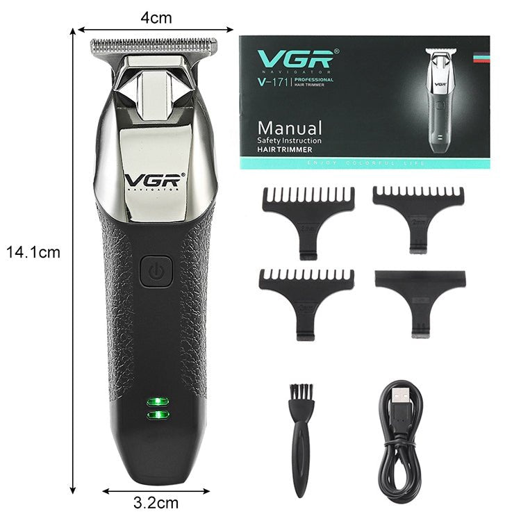 VGR V - 171 5W USB Portable Push White Electric Clippers - British D'sire