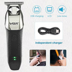 VGR V - 171 5W USB Portable Push White Electric Clippers - British D'sire