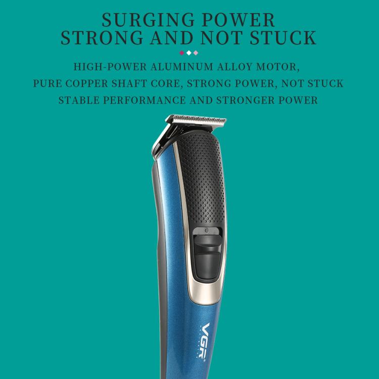 VGR V - 172 10W Multifunctional USB Electric Hair Clipper(Blue) - British D'sire