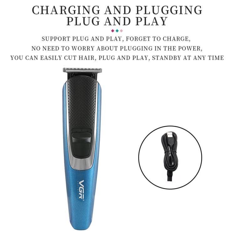 VGR V - 172 10W Multifunctional USB Electric Hair Clipper(Blue) - British D'sire