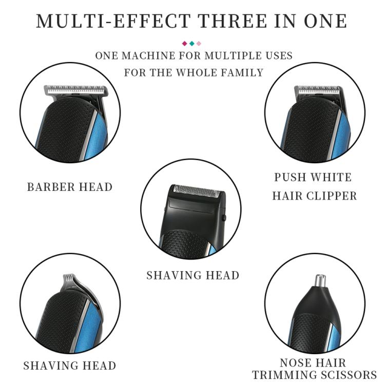 VGR V - 172 10W Multifunctional USB Electric Hair Clipper(Blue) - British D'sire