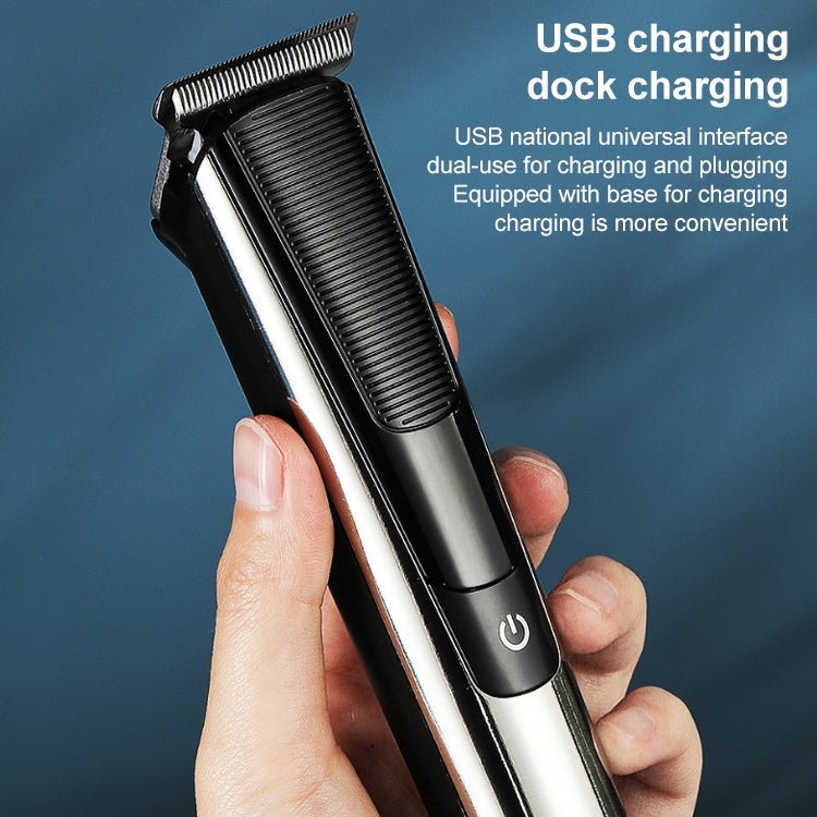 VGR V - 178 5W USB Portable Hair Clipper with LED Display & Base - British D'sire