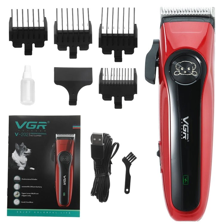 VGR V-202 Pet Barber Electric Hair Clipper (Red) Secondary image