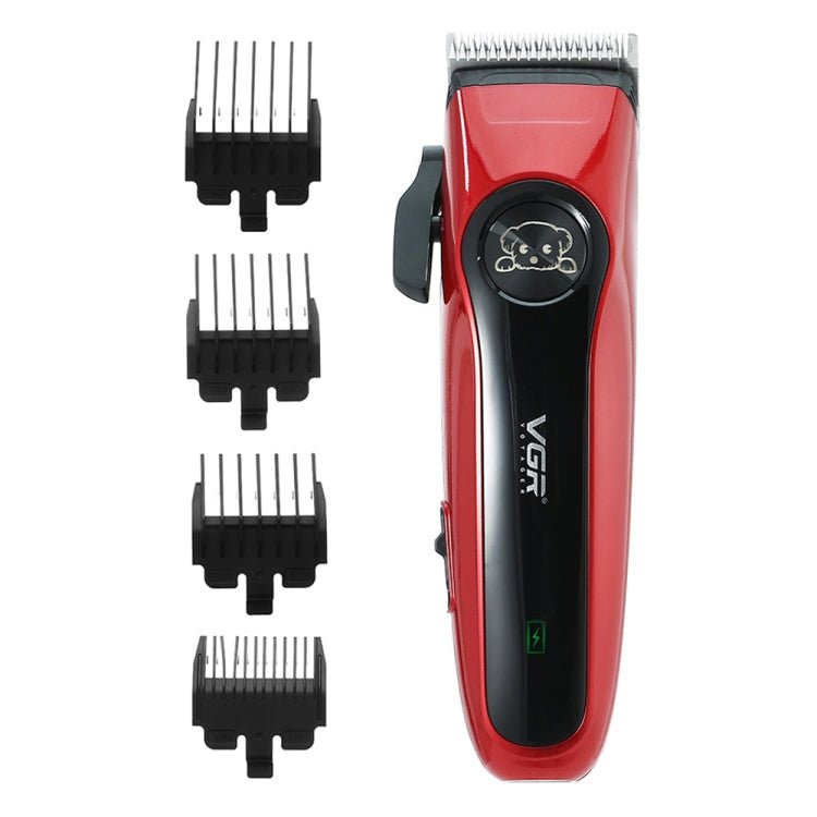 VGR V - 202 Pet Barber Electric Hair Clipper (Red) - British D'sire Main image