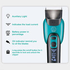 VGR V - 208 Professional Pet Barber Electric Hair Clipper (Blue) - British D'sire