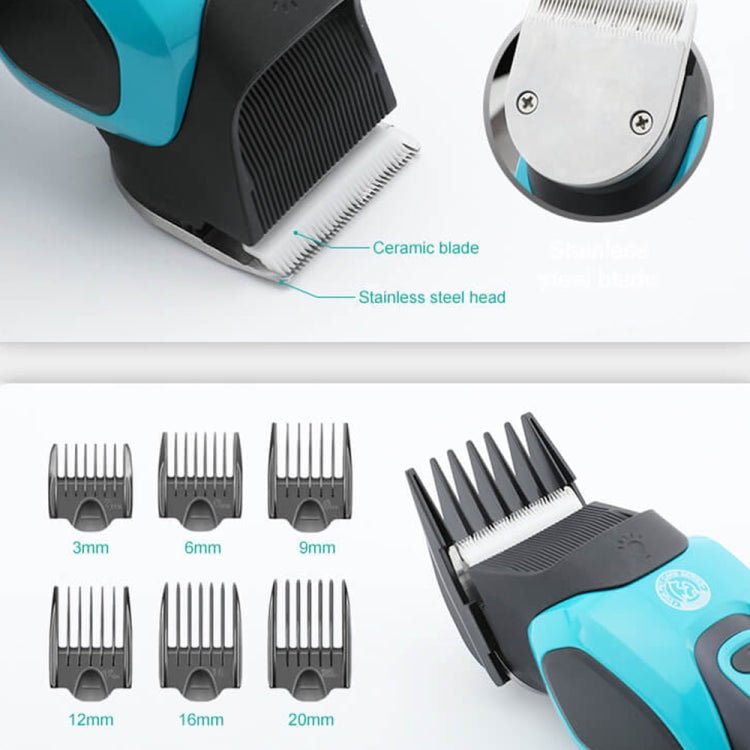 VGR V - 208 Professional Pet Barber Electric Hair Clipper (Blue) - British D'sire