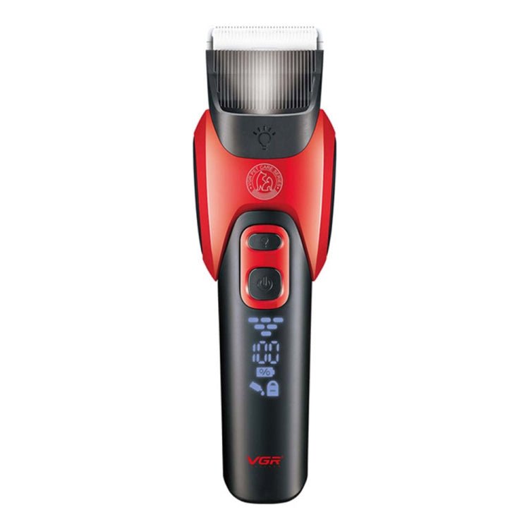 VGR V - 208 Professional Pet Barber Electric Hair Clipper (Red) - British D'sire