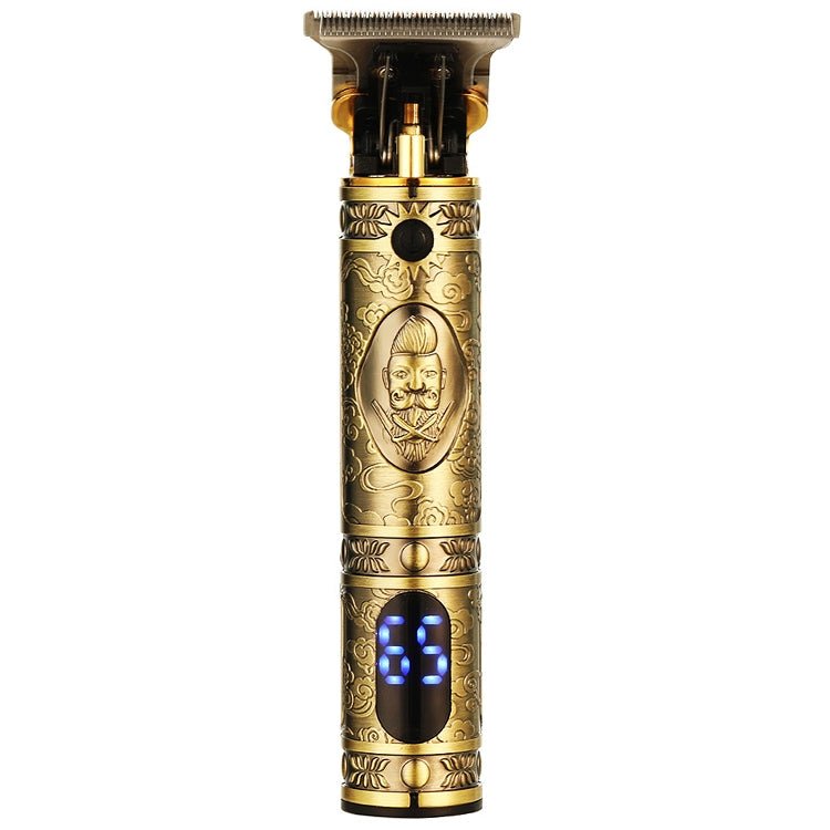 VGR V - 228 5W USB Retro Engraving Hair Clipper with LED Digital Display (Bronze) - British D'sire Main image