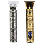 VGR V - 228 5W USB Retro Engraving Hair Clipper with LED Digital Display (Bronze) - British D'sire