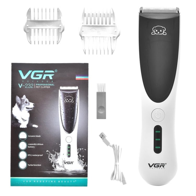 VGR V - 232 Pet Barber Electric Hair Clipper (White) - British D'sire
