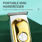 VGR V - 290 Portable Mini USB Electric Hair Clipper with Digital Display(Gold) - British D'sire