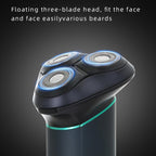 VGR V - 310 Digital Display Three - blade IPX7 Electric Shaver(Black) - British D'sire