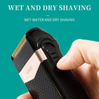VGR V - 331 Reciprocating Rotary 2 Cutter Head IPX4 Electric Shaver(Black) - British D'sire
