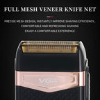 VGR V - 331 Reciprocating Rotary 2 Cutter Head IPX4 Electric Shaver(Black) - British D'sire