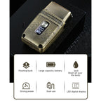 VGR V - 335 Retro Digital Display IPX6 Electric Shaver(Gold) - British D'sire