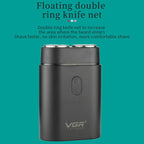 VGR V - 341 Rotating 2 Cuttter Head Portable Electric Shaver(Black) - British D'sire