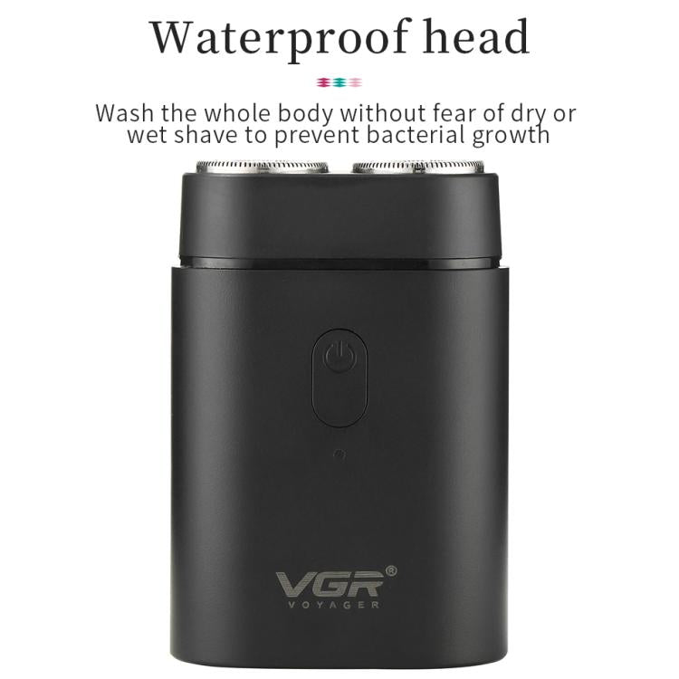 VGR V - 341 Rotating 2 Cuttter Head Portable Electric Shaver(Black) - British D'sire