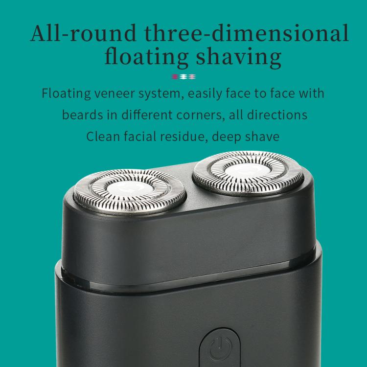 VGR V - 341 Rotating 2 Cuttter Head Portable Electric Shaver(Black) - British D'sire