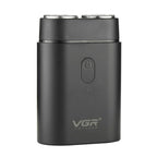 VGR V - 341 Rotating 2 Cuttter Head Portable Electric Shaver(Black) - British D'sire