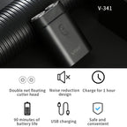 VGR V - 341 Rotating 2 Cuttter Head Portable Electric Shaver(Black) - British D'sire