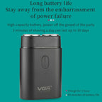 VGR V - 341 Rotating 2 Cuttter Head Portable Electric Shaver(Black) - British D'sire