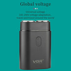 VGR V - 341 Rotating 2 Cuttter Head Portable Electric Shaver(Black) - British D'sire