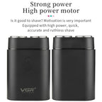 VGR V - 341 Rotating 2 Cuttter Head Portable Electric Shaver(Black) - British D'sire