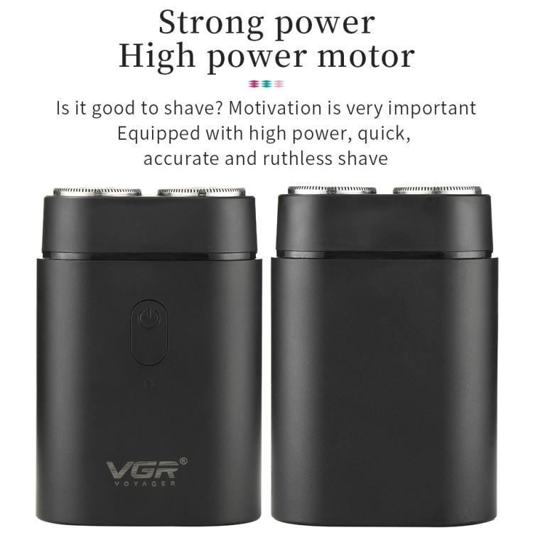 VGR V - 341 Rotating 2 Cuttter Head Portable Electric Shaver(Black) - British D'sire