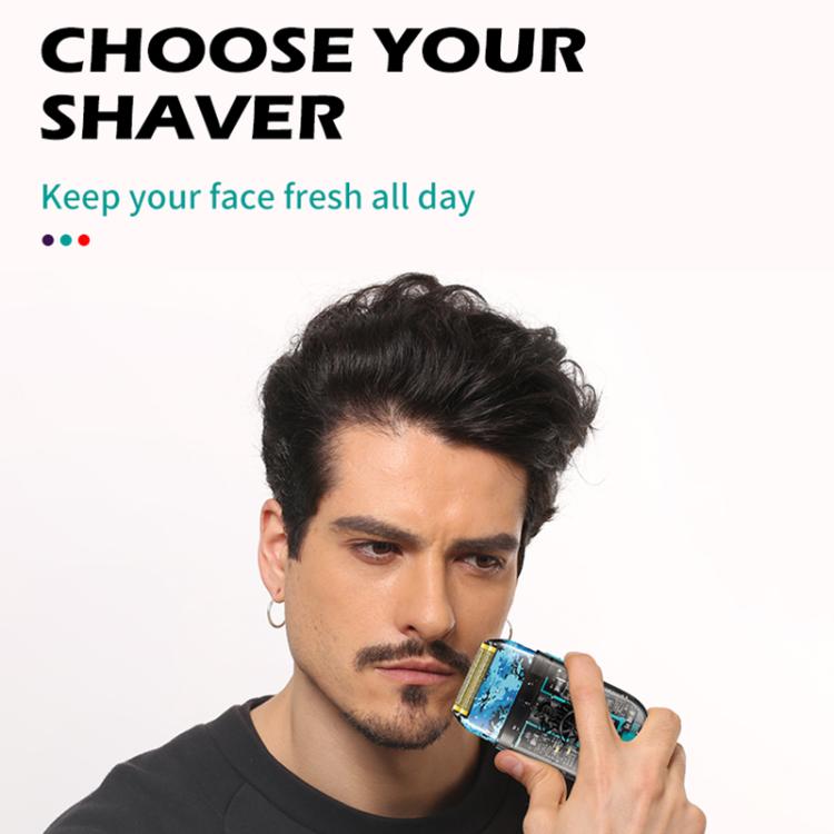 VGR V-352 Double Cutter Head Portable Electric Foil Shaver(Transparent Black) Secondary image
