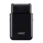 VGR V - 390 5W USB Portable Reciprocating Electric Shaver (Black) - British D'sire