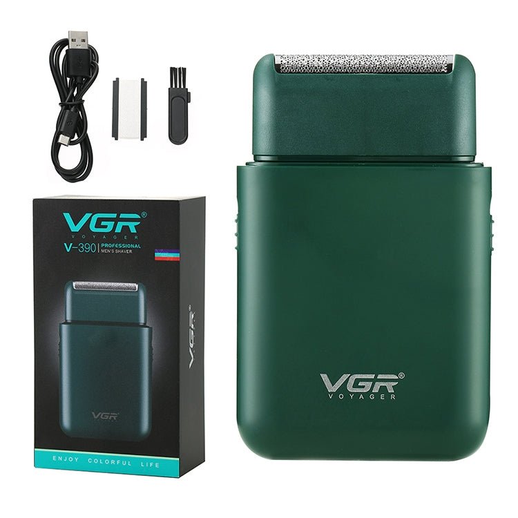 VGR V - 390 5W USB Portable Reciprocating Electric Shaver (Black) - British D'sire