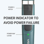 VGR V - 393 Double Cuttter Head IPX5 Electric Shaver(Blue) - British D'sire