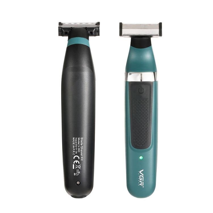 VGR V - 393 Double Cuttter Head IPX5 Electric Shaver(Blue) - British D'sire