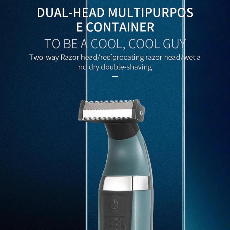 VGR V - 393 Double Cuttter Head IPX5 Electric Shaver(Blue) - British D'sire