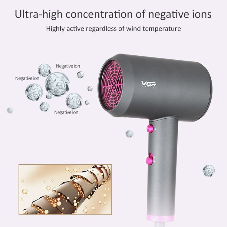 VGR V - 400 Household Negative Ion Hair Dryers with 2 Gear Adjustment, Plug Type: EU Plug - British D'sire