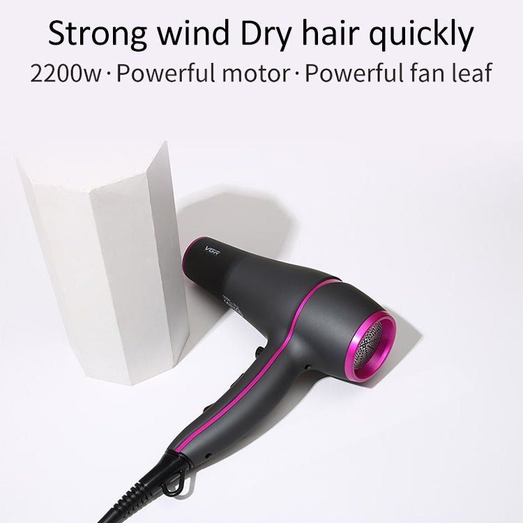VGR V - 402 2200W Household Negative Ion Hair Dryers with 6 Gear Adjustment, Plug Type: EU Plug - British D'sire