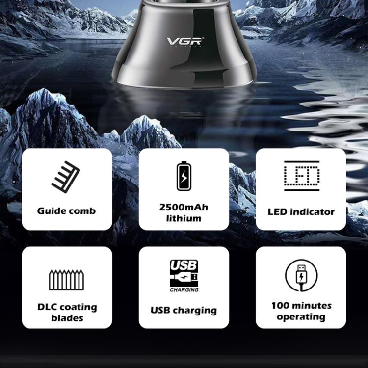 VGR V - 653 Professional USB Electric Hair Clipper with Holder(Black) - hair clipper - British D'sire