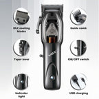 VGR V - 653 Professional USB Electric Hair Clipper with Holder(Black) - hair clipper - British D'sire