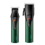 VGR V - 677 LED Digital Display Electric Hair Clipper & Trimmer Set(Green) - British D'sire