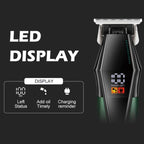 VGR V - 677 LED Digital Display Electric Hair Clipper & Trimmer Set(Green) - British D'sire